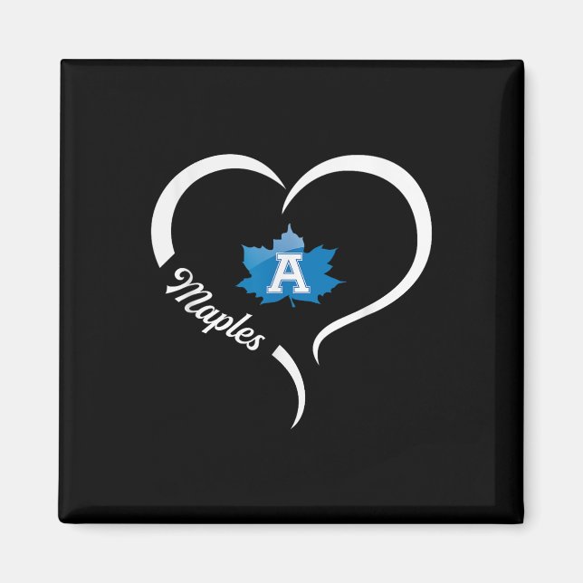 Íman Adrian Maples Logotipo Half Heart Slogan Hs (Frente)
