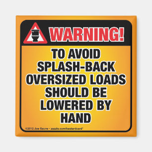 Íman ADVERTÊNCIA - Evite o banheiro de abertura para tr