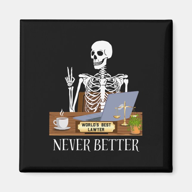 Íman Advogado Engraçado Halloween (Frente)