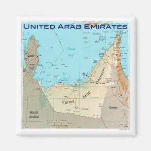 Íman AE # Emirados Árabes Unidos - mapa