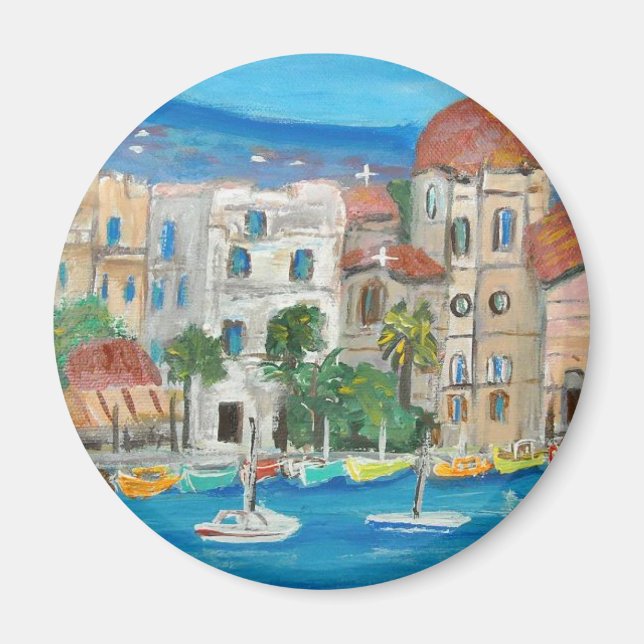 Íman Aegina, Grécia Magnet (Frente)