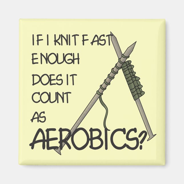 Íman Aeróbios de tricô (Frente)