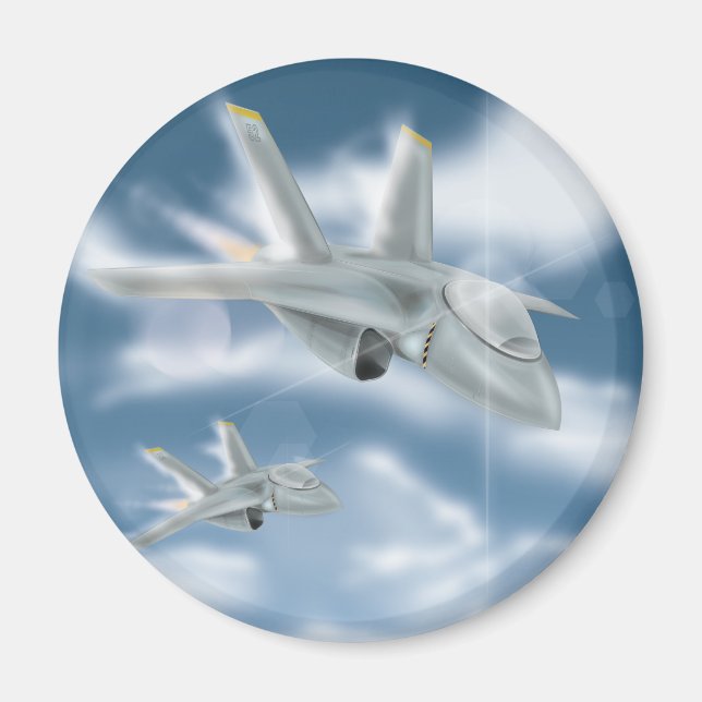 Íman Aeronave a jato militar (Frente)
