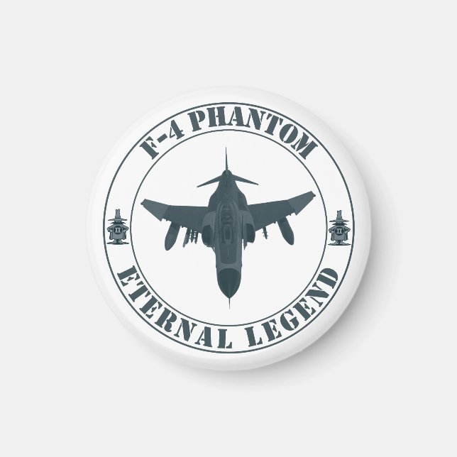 Íman Aeronave de combate F-4 Phantom legendária (Frente)