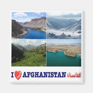 Íman AF - Afeganistão - Paisagens - I Love - Colagem