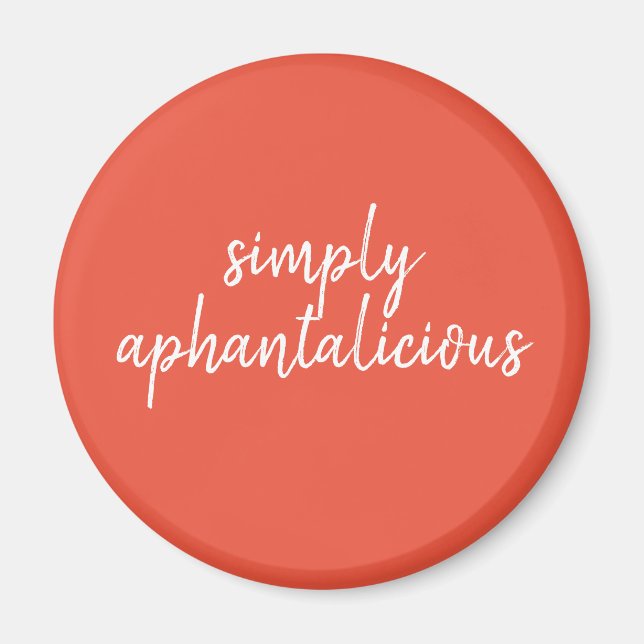 Íman Afantasia Simplesmente Fonte Branca Aphantalicious (Frente)