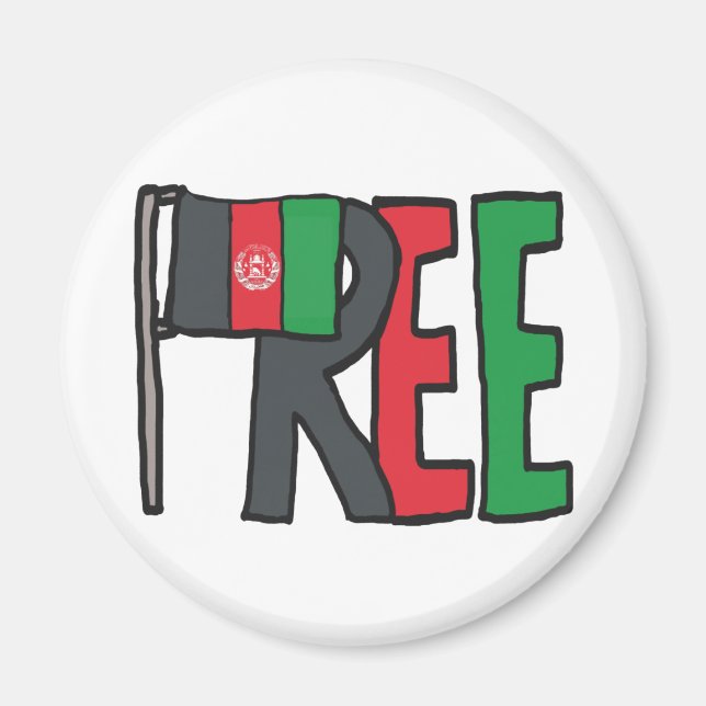 Íman Afeganistão livre (Frente)