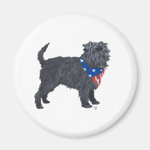 Íman Affenpinscher Patriótico