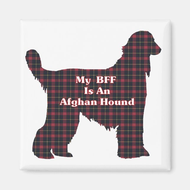 ÍMAN AFGHAN HOUND BFF (Frente)