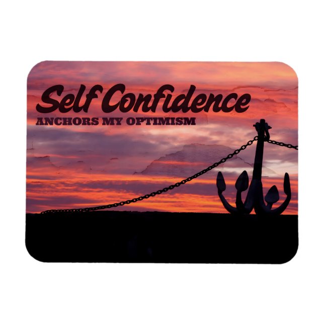 Íman Afirmação de Motivação de "Autoconfiança" Flexível (Horizontal)