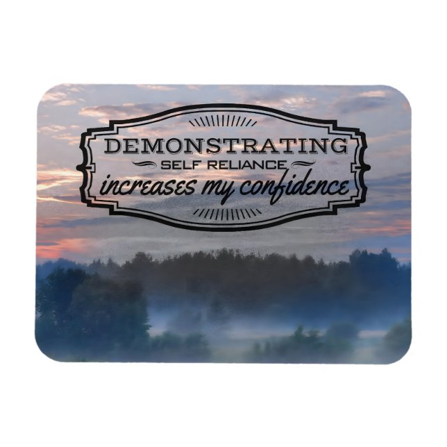 Íman Afirmação de Motivação de "Autoconfiança" Flexível (Horizontal)