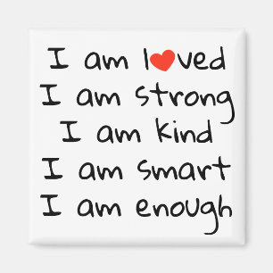 Íman Afirmações Tipografia Cardíaca Preto Vermelho