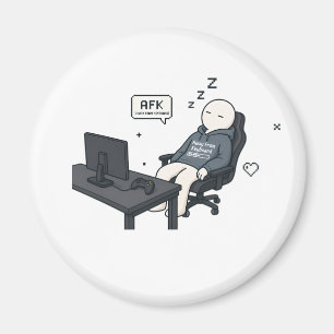 Íman AFK Longe Do Teclado Meme Divertido de Gamer