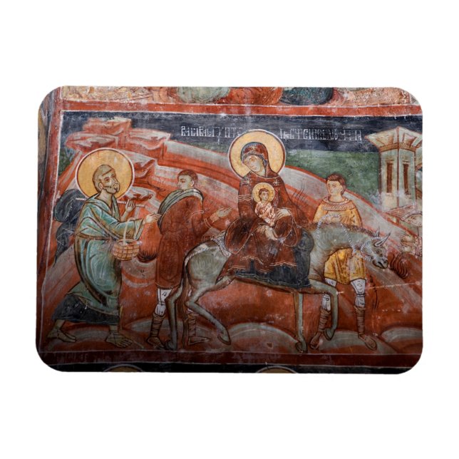 Íman Afrescos da Igreja Sérvia do século XIV, (Horizontal)
