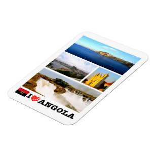 Íman África - Angola - Angola - Eu Amo Magnet
