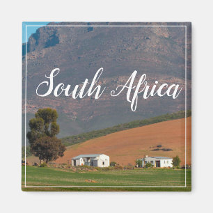 Íman África do Sul Paisagem Rural Mountain Magnet