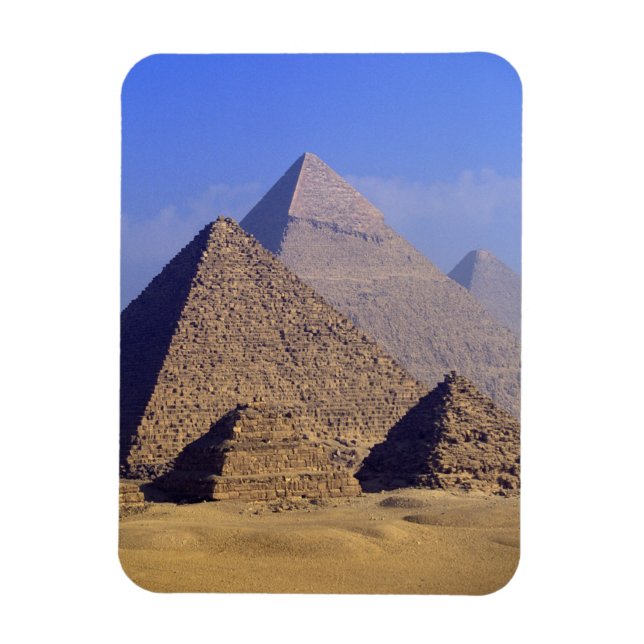 Íman África, Egito, Cairo, Gizé. Grandes pirâmides (Vertical)