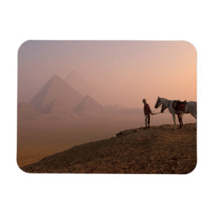 Íman África, Egito, Cairo, Gizé, pirâmides de Gizé em
