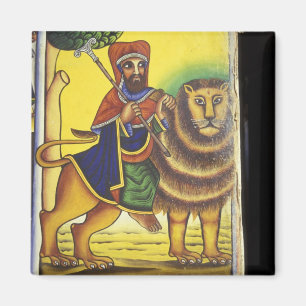 Íman África, Etiópia. Arte representando Leão de