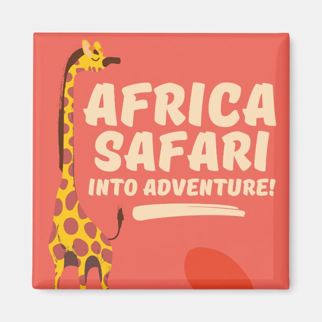 Íman África Safari Para Aventura! (Frente)