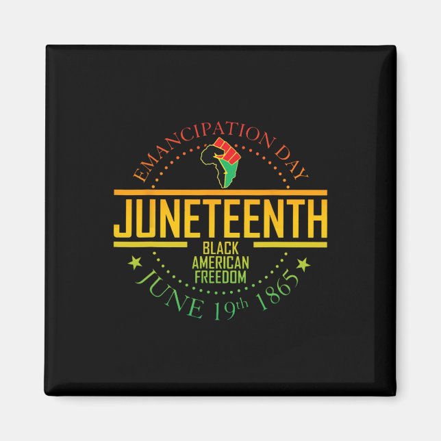 Íman African American Freedom Black History Junho 19 (Frente)