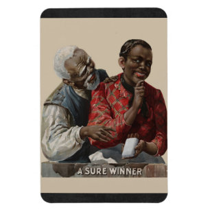 Íman Afro-americano 1895 do anúncio do charuto do