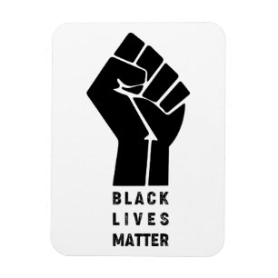 Íman afro-americano punho negro vive símbolo da matér