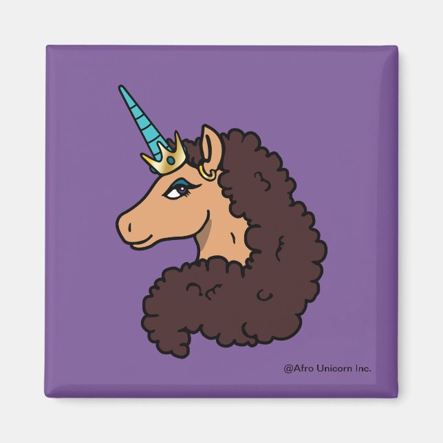 Íman Afro Unicorn | Divino (Frente)
