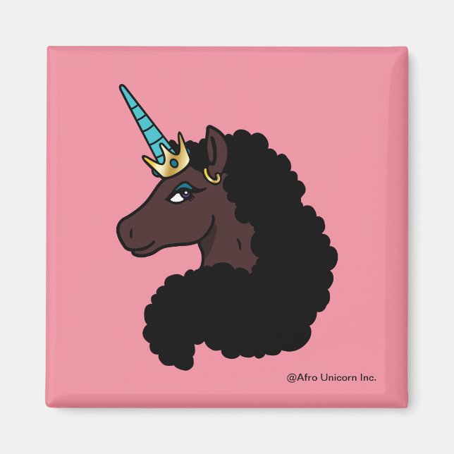 Íman Afro Unicorn | Magia (Frente)
