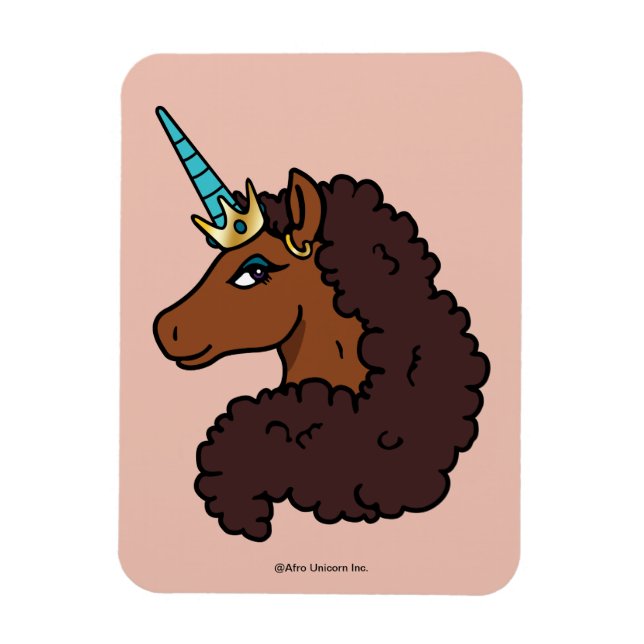 Íman Afro Unicorn | Único (Vertical)