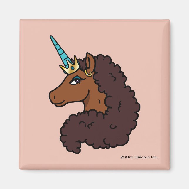 Íman Afro Unicorn | Único (Frente)