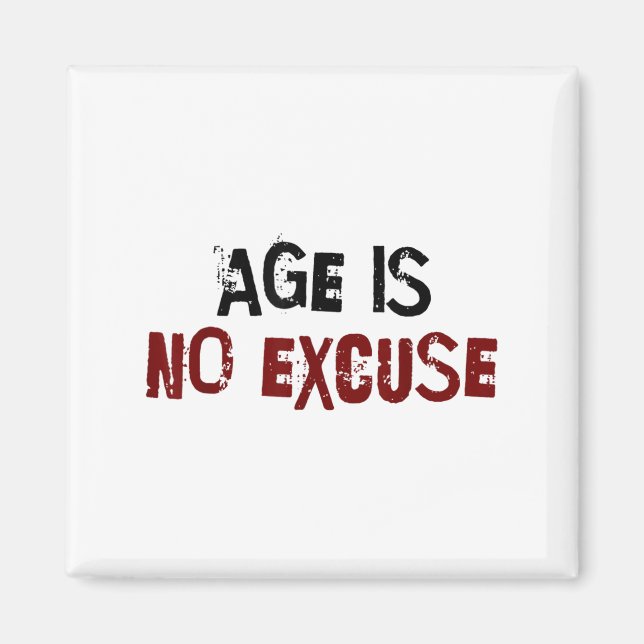Íman Age Is No Excuse Old Age Motivation Fitness  (Frente)