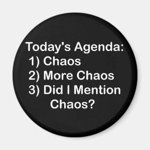Íman Agenda de hoje: Caos