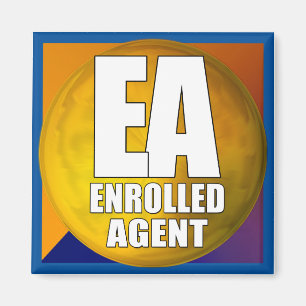 ÍMAN AGENTE INSCRITO DE LOGOTIPO EA