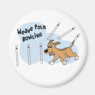 Íman Agilidade engraçada do cão de Pólos do Weave