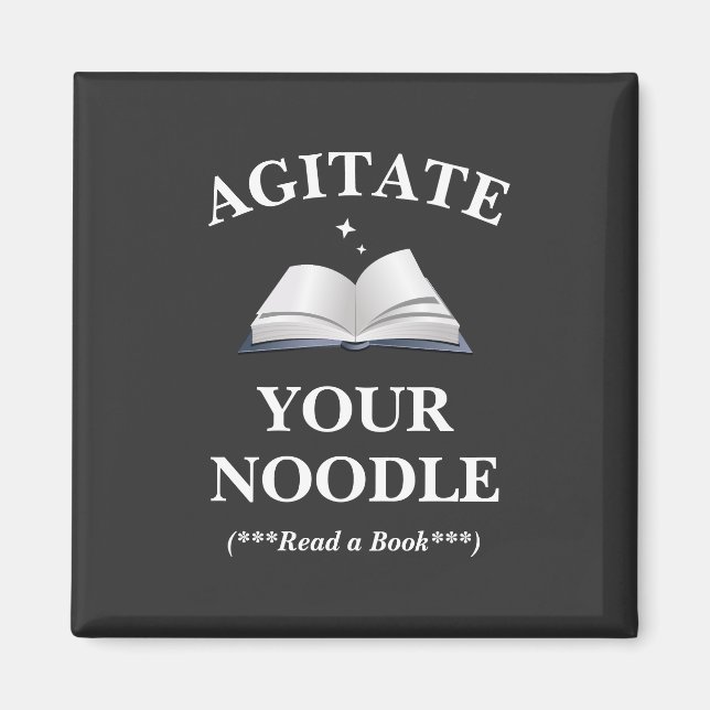 Íman Agite sua leitura de macarrão (Frente)