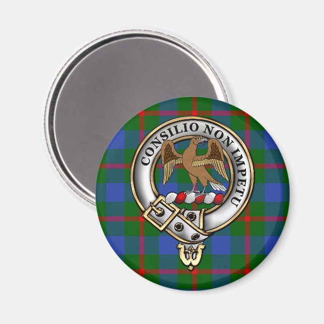 Íman Agnew Clan Crachá & Tartan Magnets (Front/Back)