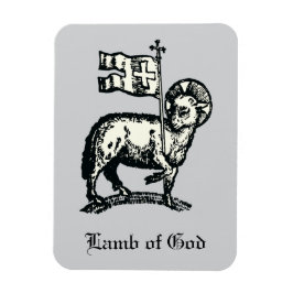 Íman Agnus Dei O Cordeiro Pascal de Deus Arte Refinada