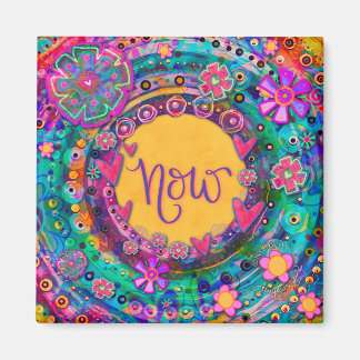 Íman Agora Bonito Inspiração Moderna Floral Colorida