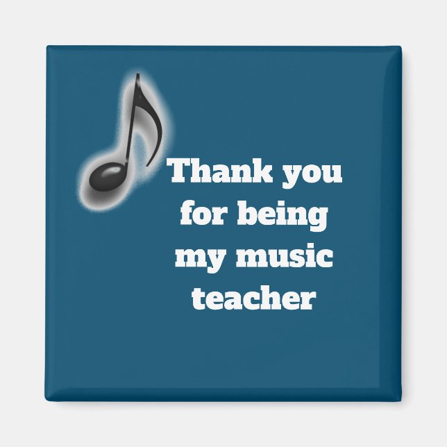 Íman Agradecimento ao meu professor de música (Frente)