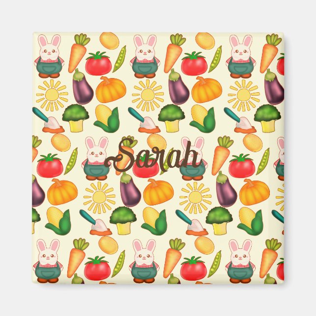 Íman Agricultura Vegetal de Coelho (Frente)