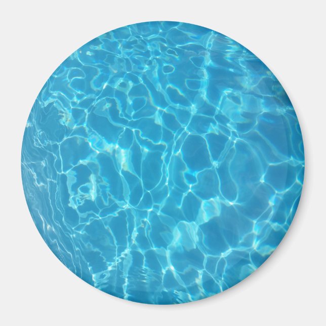 Íman Água de Piscina Azul Celeste Cristalina (Frente)