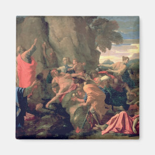 Íman Água impressionante da rocha, 1649 de Moses