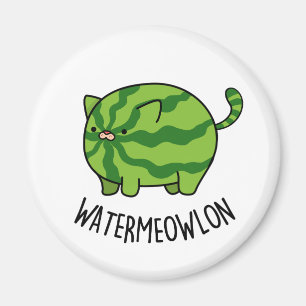 Íman Água-miau-lão Funny Watermelon Cat Pun