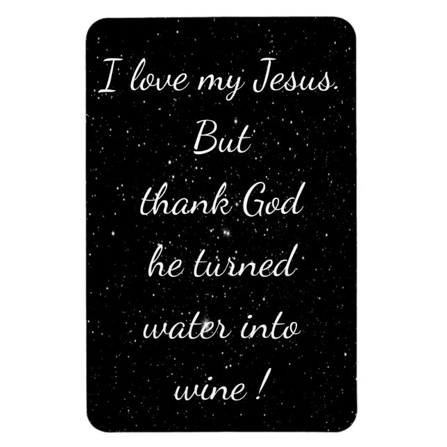 Íman Água No Mnã De Vinho (Vertical)