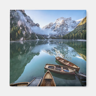Íman Água Pragser Wildsee Dolomites Itália