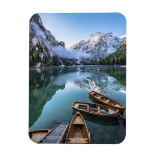 Íman Água Pragser Wildsee Dolomites Itália