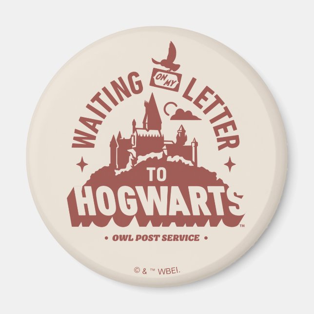 Íman Aguardando minha Carta para HOGWARTS™ (Frente)