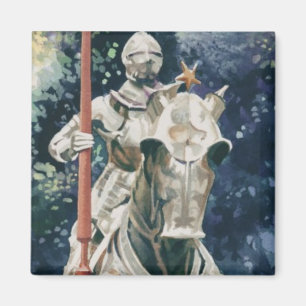 Íman "Aguarela do cavaleiro da armadura de brilho"