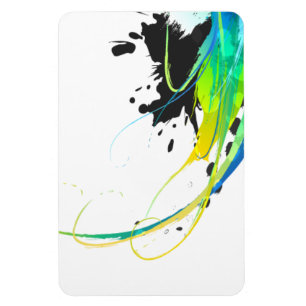 Íman Águas abstrato legal Paint Splatters
